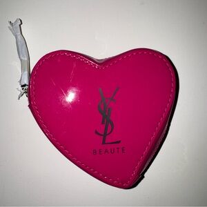 Pink YSL GWP Heart-Shaped Pouch